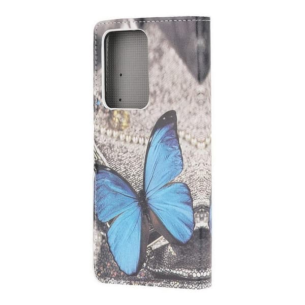 Lompakkokotelo Samsung Galaxy S21 Ultra - Sininen Perhonen