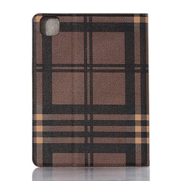 Plånboksfodral iPad Pro 11" (2020) - Rutmönster, 3 Färger Brown