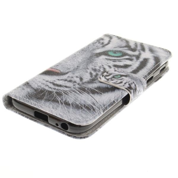 Plånboksfodral Samsung Galaxy J3 (2017) – Vit Tiger