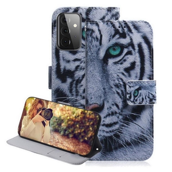 Plånboksfodral Samsung Galaxy A52 / A52s – Vit Tiger