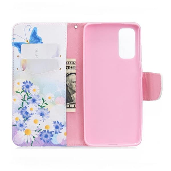 Plånboksfodral Huawei P Smart 2021 – Fjärilar och Blommor