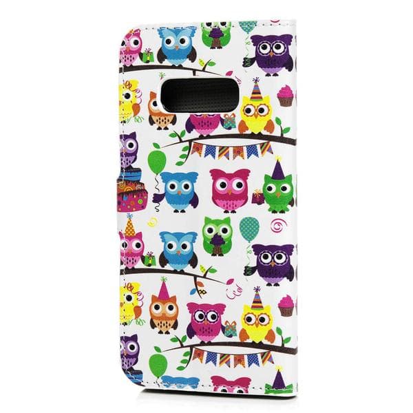 Plånboksfodral Samsung Galaxy S10e - Ugglor På Kalas