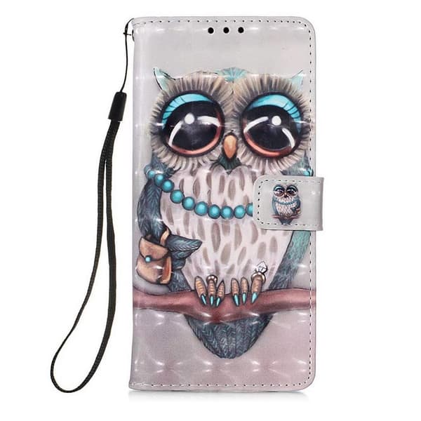 Plånboksfodral Samsung Galaxy S21 Plus – Utsmyckad Uggla