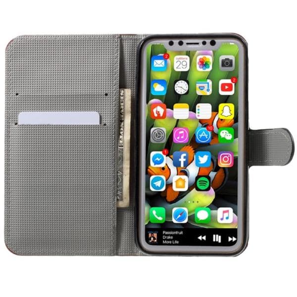 Plånboksfodral iPhone X / iPhone Xs - Zebra