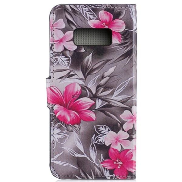 Plånboksfodral Samsung Galaxy S10e - Svartvit med Blommor