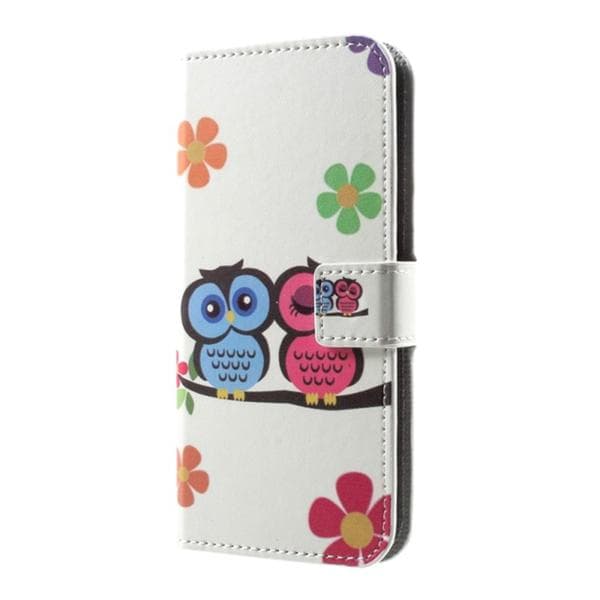 Plånboksfodral LG G7 ThinQ - Ugglor & Blommor