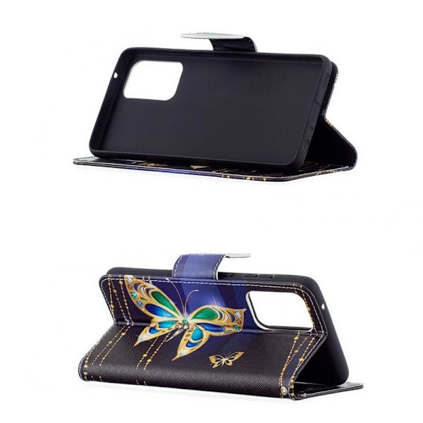 Lompakkokotelo Samsung Galaxy A23 - Kultainen Perhonen