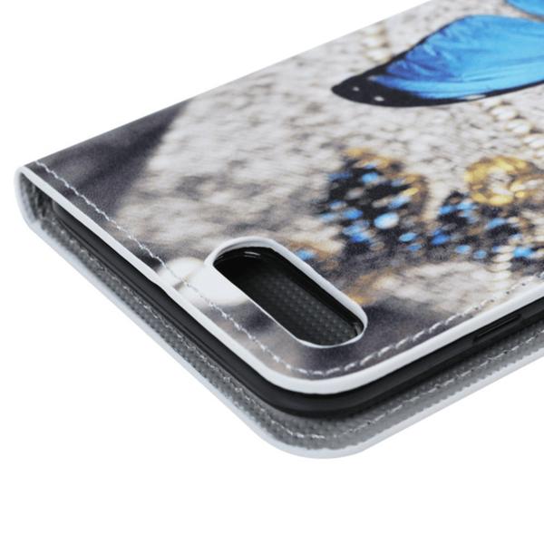 Plånboksfodral Iphone 7 Plus – Blå Fjäril