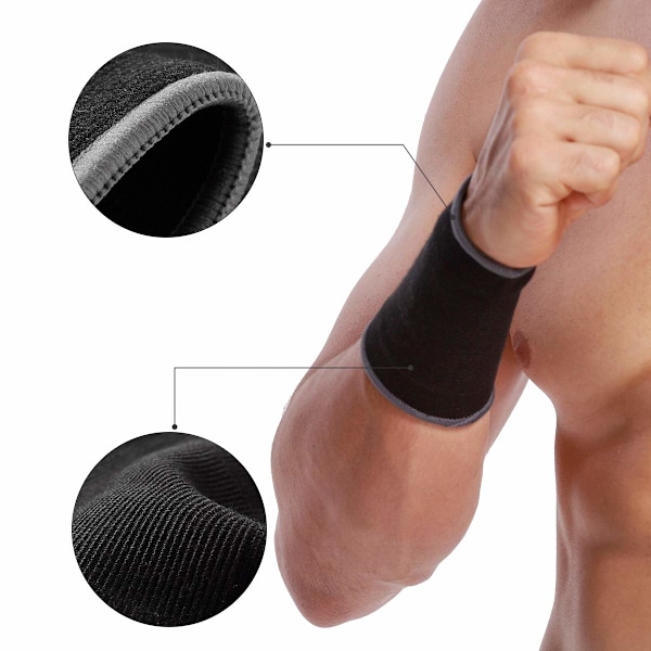 #(Storlek M, 1 styck)Care handledsbandage - Elastisk & Andningsbar#
