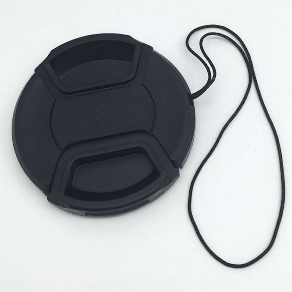 #49mm Objektivhette 2-pakning Snap-on Frontkamera Objektivhette for Canon Nik#