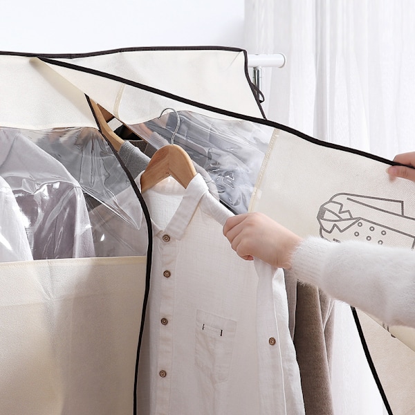 Skyddande Klädöverdrag 120 × 120cm Beige Dammskydd