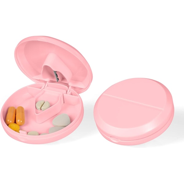 #1 Tablettdelare (Rosa), Pillerdelare med Stålskär