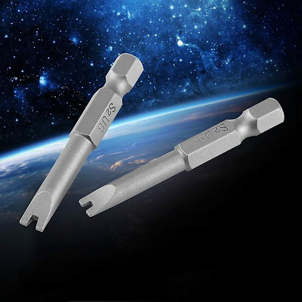 5 kpl 50 mm S2-seosterästä 1/4\" U-kahva kuusiokantainen magneettinen ruuvimeisselisarja