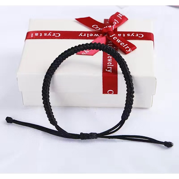 #Sort reb - Rød snor Kabbalah armbånd, amulet, ondt øje beskyttelse#
