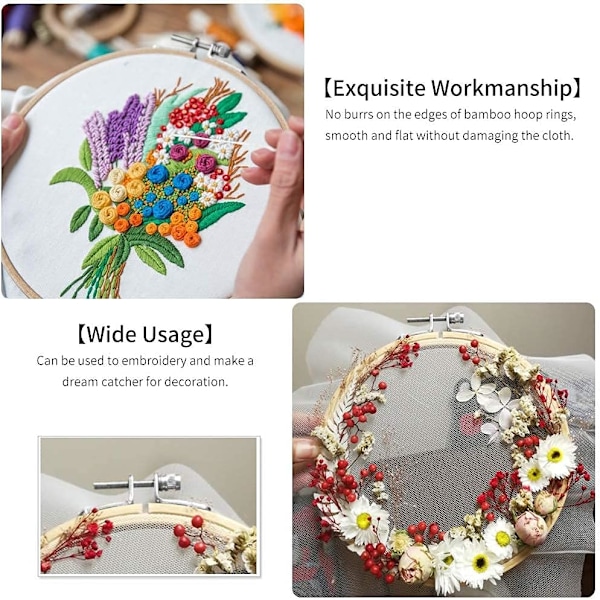 Broderingsringe Bambus Broderingsring 11,5 cm, 16 cm, 18 cm Tambo