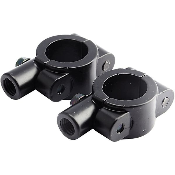 2 stk. Motorcykelstyr Spejlbeslag, Keenso Universal 7/8\" Styr Spejlklemmer 10mm Spejl