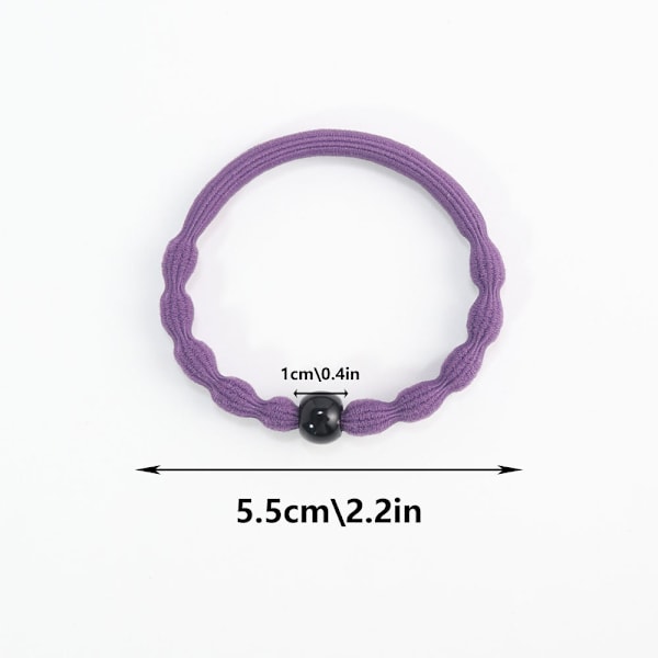 #Seks stykker tykke, elastiske bønne-hestehale-spenner#