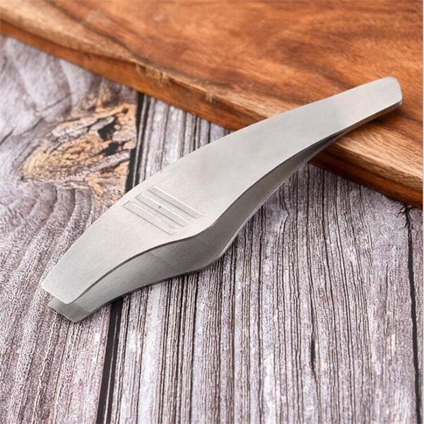 #Fiskekrokstang i rustfritt stål, sølv, 13 x 3 x 2,8 cm#