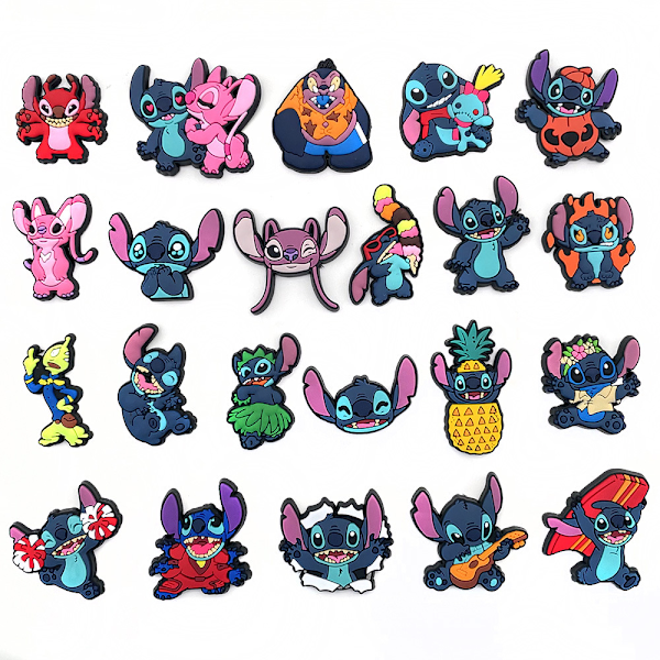 #22 Stykker 3D Klogsandaler Pynt, Sko Charms, Søde Sko Pynt#
