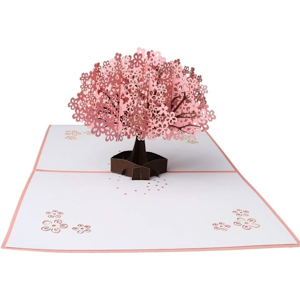 #3D Pop Up -kortti, Syntymäpäiväkortti Kutsu Hää 3D Sakura#