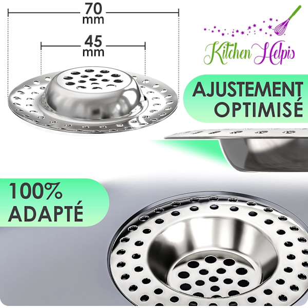 Håndvaskfilter 14g, Sæt af 6, til alle AFDRÆN, Køkkenvaskfilter