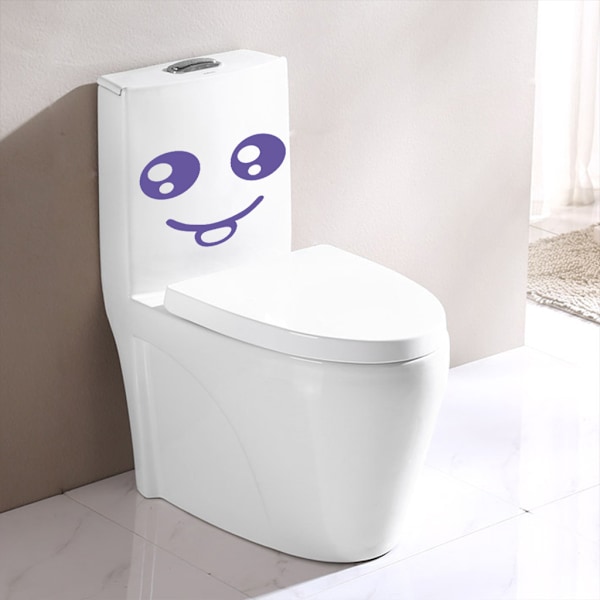 #Roliga smileystickers (slumpmässig färg), Rolig väggdekal för WC,#