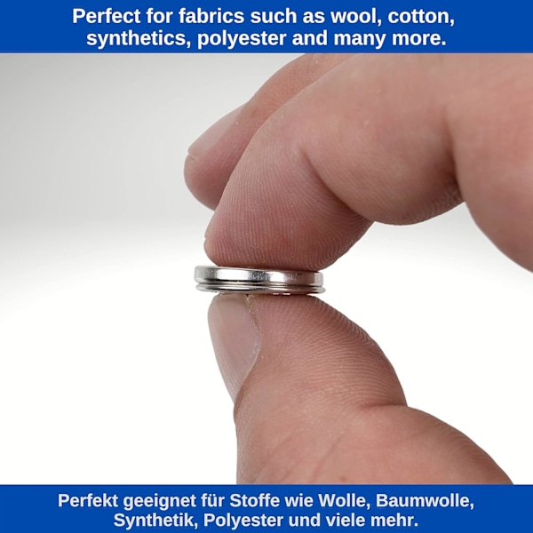 #Sy-knapper, (6 mm), 20 par Sølv, Spenne for klær og #