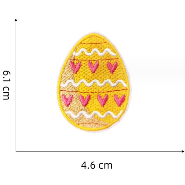 #9 Stykker Påske Broderi Stryge-på-lapp, Broderi Klistermærke Jern#