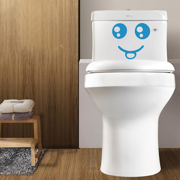 #Roliga smileystickers (slumpmässig färg), Rolig väggdekal för WC,#