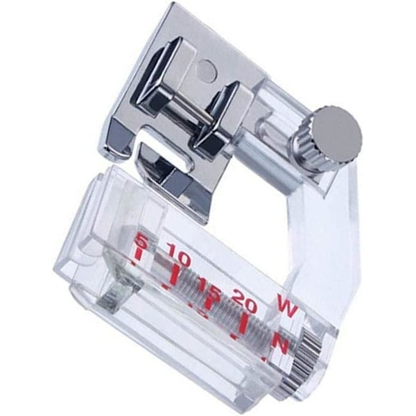 #1 x Symaskinspressarfot, Justerbar 5-20mm Universal Linjal#