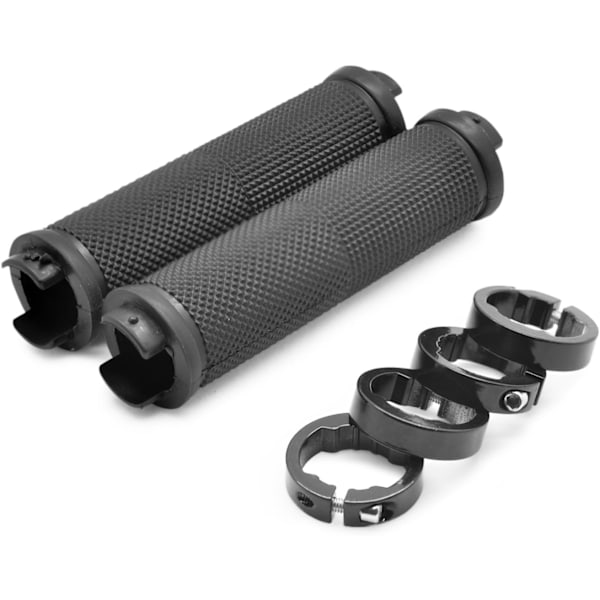 Sorte sykkelstyregrep, 1 par, MTB BMX grep, lengde 13 cm D