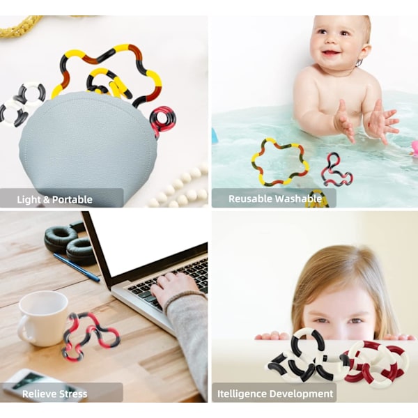 Tangle-leketøy, Fidget Twister, Håndfidgetleketøy, Vri for avspenning