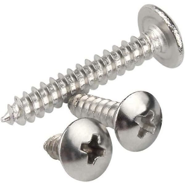 Ristikantaruuvit - M5-25 Metallit Ruostumaton teräs Soikea pyöreä pää Kiinnikkeet Terävä