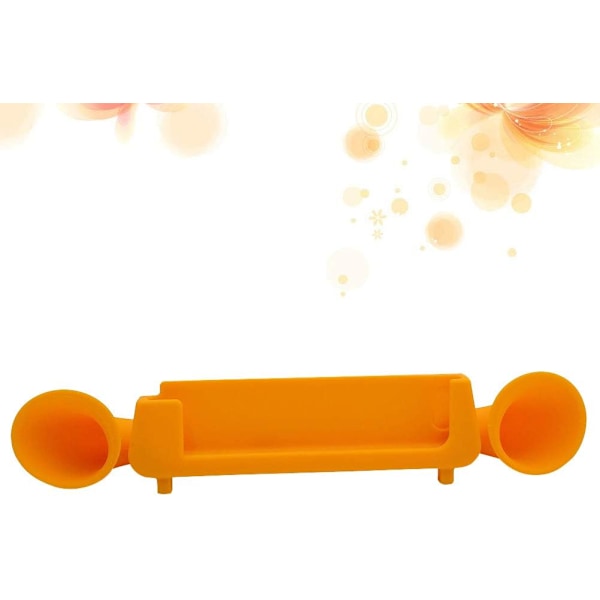 #Dubbel Högtalare Mobiltelefonhållare Silikon Högtalarförstärkare M#