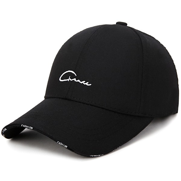 Sort Justerbar Baseball Cap Golf Hat Motorcykel Trucker Cap St