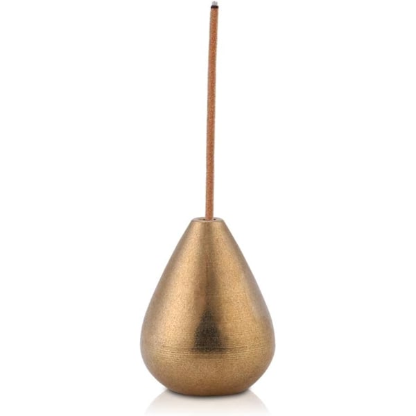 #Mini Røgelsesholder, Vanddråbeformet Messing Røgelsespindsholder#