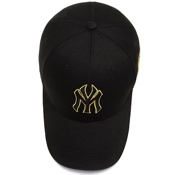 Svart og hvit broderi - Justerbar baseballcaps Golfhatt Moto