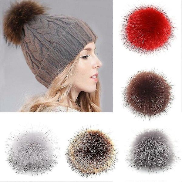 12cm Tekoturkis Pörröinen Pompom Pallo Riipus Hattu Laukku Kengät DIY Tarvikkeet