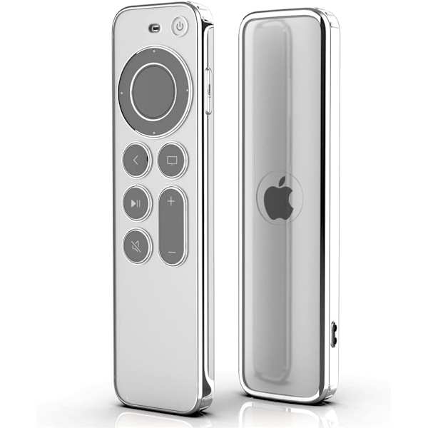#Apple TV Fjärrkontrollfodral (Transparent) 4k 2021 Mjuk TPU Skyddande Fodral#