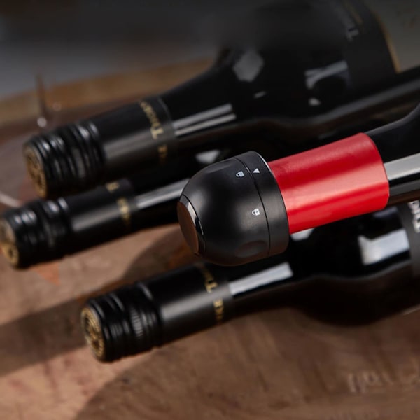 Genanvendelig Mousserende Vinprop 2 stk Sort Champagneprop Cha