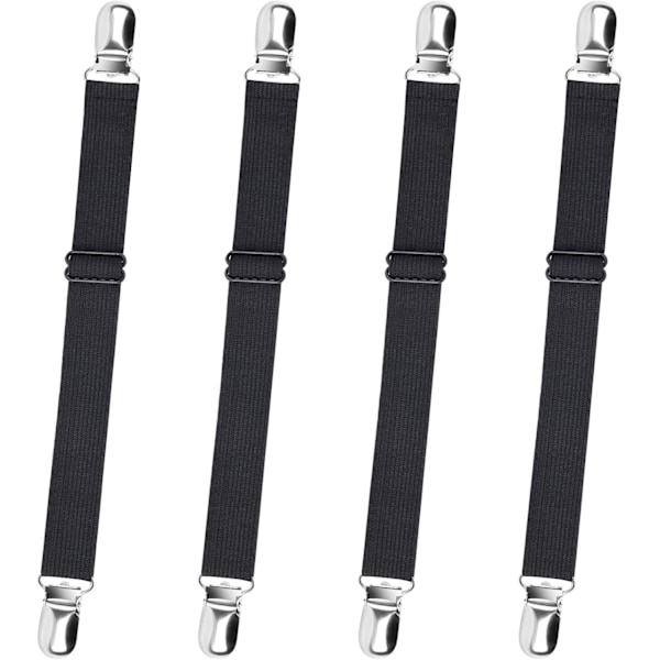 #Sengespenne, 4 stk Justerbare Sengespenner Heavy Duty S#