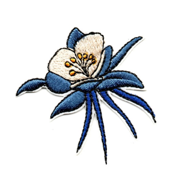 Sæt af 9, blomst, smukke broderede patches til at stryge på og sy på