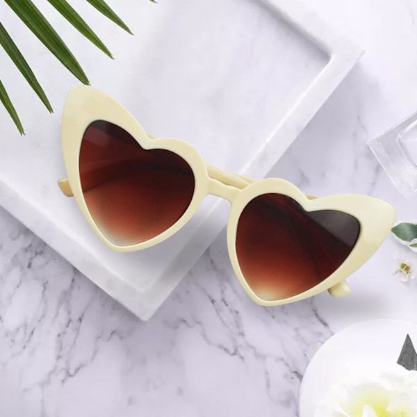 Peach Heart Solbriller Hjerte Solbriller Modebriller til Kvinder