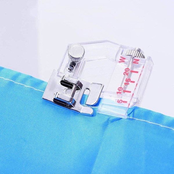 #1 x Symaskinspressarfot, Justerbar 5-20mm Universal Linjal#