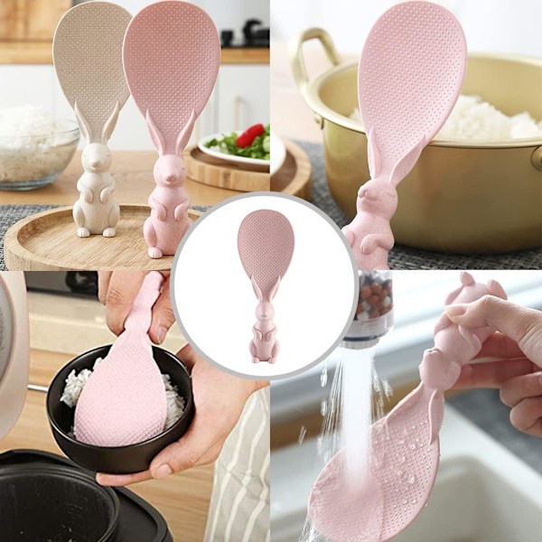 2 stk. Non-stick Ris Skeer, Egern Ris Skeer Kanin Formet Ris