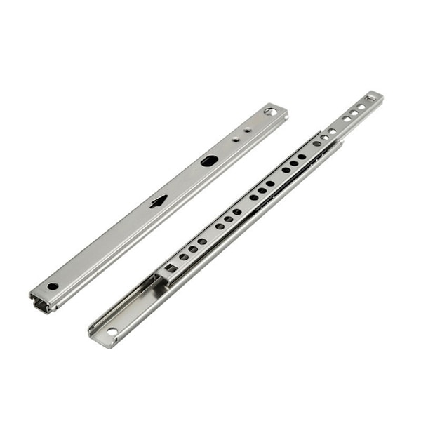 Pakke med 1 par (2 stk.) Skuffeskinner/Kugleskinner Uddrag Del 17mm