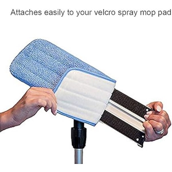 2-pack Blå Mikrofiber Spraymopp Ersättningshuvuden för Vått/Torrt M