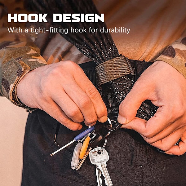 #2 st Justerbara Handskehållare Bälte, Handskeklämmor med Velcro Karabiner#