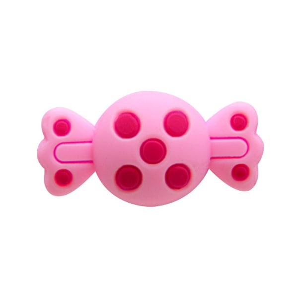 #9 stycken 3D godis clog sandaler prydnader, skocharm, söta skor#