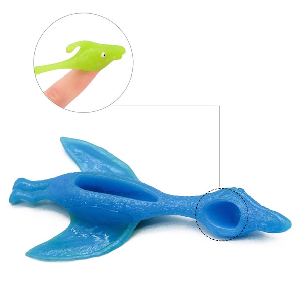 #Sæt af 4 Dinosaur Anti-Stress Legetøj (Tilfældig Farve), Tegneserie Klem#
